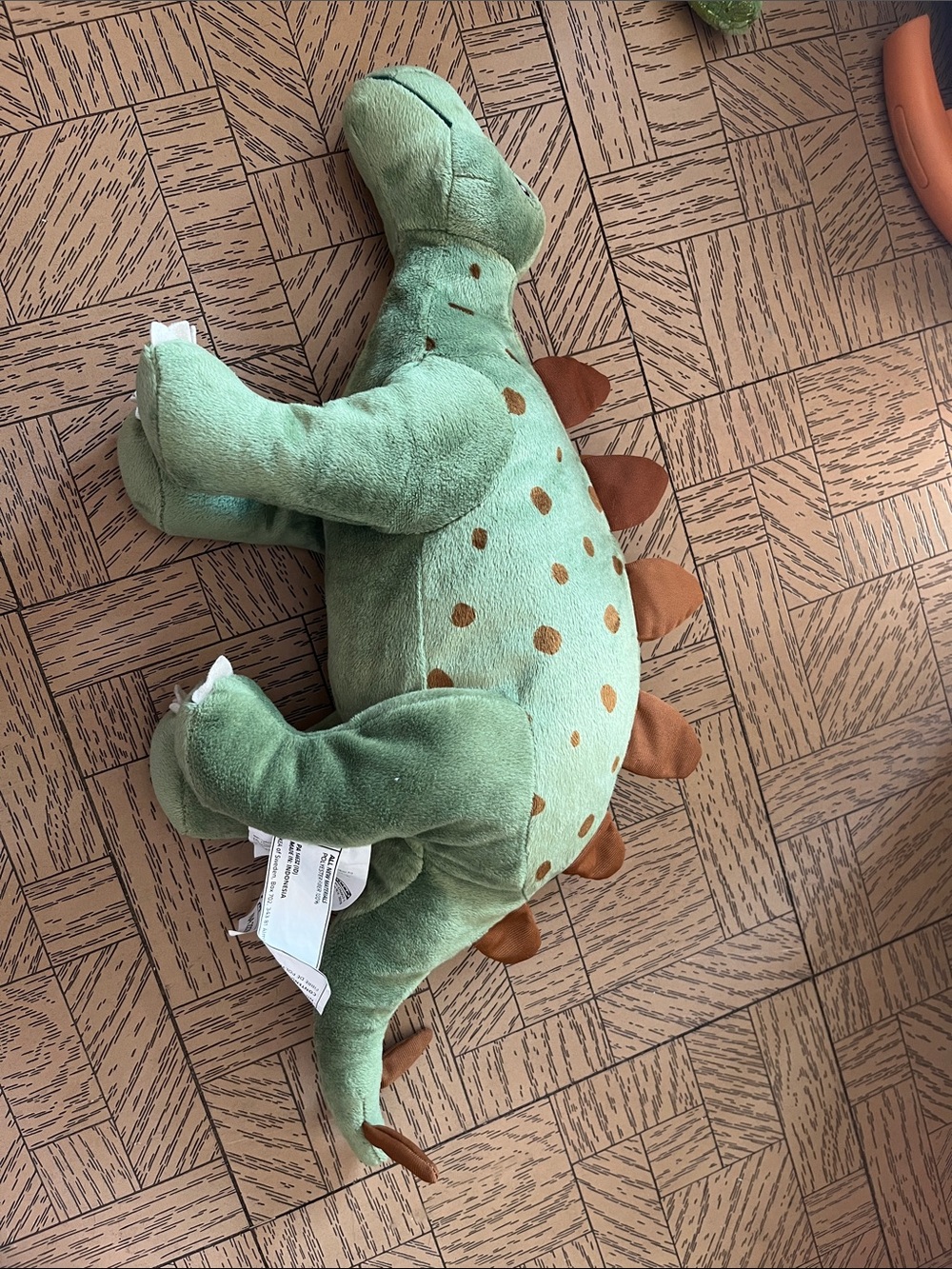 IKEA Light Green Plush Dinosaur Toy